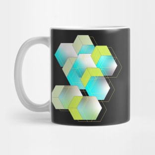 Network cubes and shapes Mug